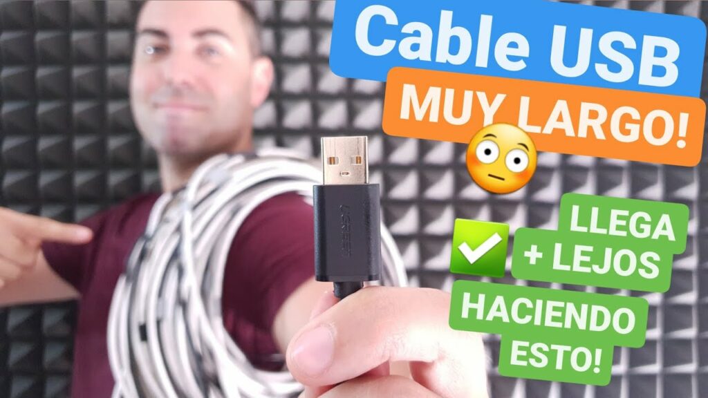 ¿Cómo se puede alargar un cable USB?